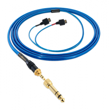 Nordost Blue Heaven Headphone Cable - 2.0m - 3.5mm (With 6.3mm Adaptor) To Audeze EL8 - New Old Stock